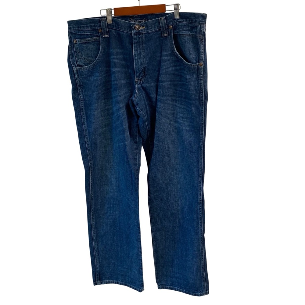 Wrangler Men's‎ Straight Leg Blue Jeans Size 38x36”